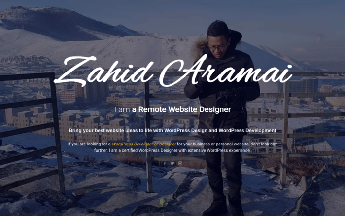 Web Design Malaysian Freelancer – Zahid Aramai